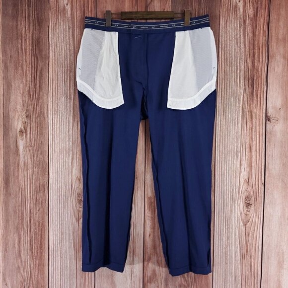 *READ* Vineyard Vines Mens Size 38X27.75 Navy Blue Performance Links Golf Pants - Picture 3 of 15